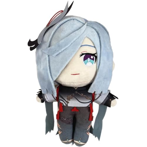 Aulande Anime Game Shenhe Pillow Figure Kinich/Mualani/Mavuika Stuffed Pillow Home Decoration Anime Figures for Game Fans (Shenhe) von Aulande