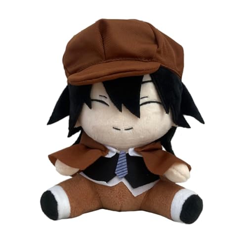 Aulande Bungo Stray Dogs Plushies, Anime Cartoon Nakahara Chuuya/Ranpo Edogawa Weicher Plüsch Niedlich Gefüllte Anime Peripherie Geschenk für Fans (Ranpo Edogawa) von Aulande