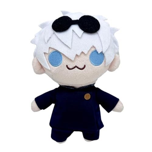 Aulande Gojo Satoru Plushies Anime Geto Suguru, weicher Plüsch, niedlich, gefülltes Anime-Peripheriegeschenk, Sammlerstück für Mädchen und Jungen (Gojo Satoru-21 cm) von Aulande