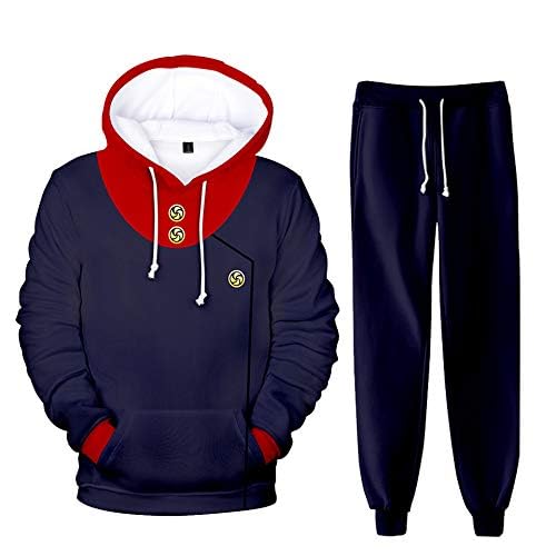 Aulande JJK Itadori Yuuji Hoodie für Kinder, Gojo Satoru/Sukuna Anime Kapuzen-Sweatshirt Kordelzug Hose Langarm Anime Hoodies, Itadori Yuuji 2, 150 von Aulande