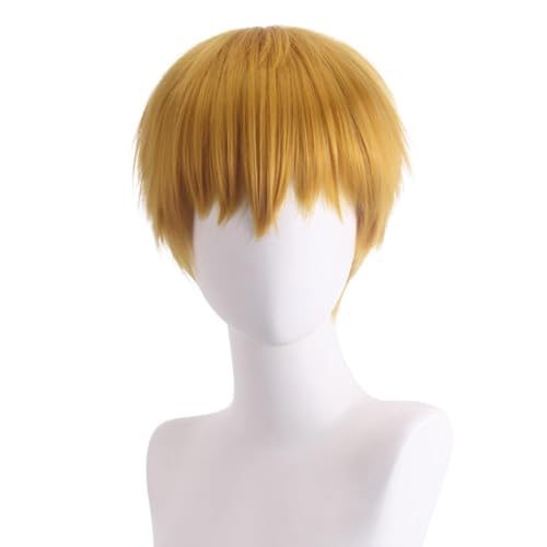 Aulande Mob Psycho 100 Cosplay Kostüm Reigen Arataka Cosplay Schuluniform Anzug Halloween Party Cosplay Grau Outfits für Männer (Reigen Arataka Wig, Einheitsgröße) von Aulande