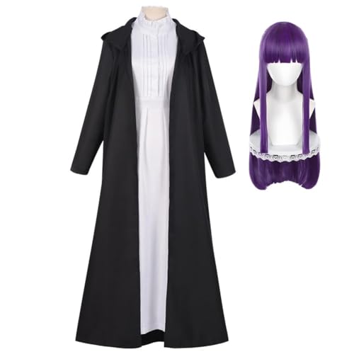 Frieren: Beyond Journey's End Cosplay-Kostüm für Damen, Anime, Frieren, Cosplay, Halloween, Weihnachten, Uniformen, komplettes Set (Fern Typ2, XL) von Aulande