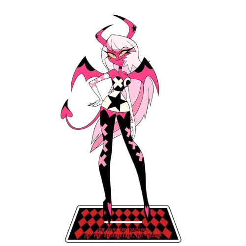 Hazbin Hotel Anime Figur Acryl Ständer Alastor/Angel Dust/Charlie Morningstar/Vaggie Model Statue Desktop Display Standing Figuren (Typ 15, 16 cm) von Aulande