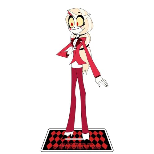 Hazbin Hotel Anime Figur Acryl Ständer Alastor/Angel Dust/Charlie Morningstar/Vaggie Model Statue Desktop Display Standing Figuren (Typ 6, 16 cm) von Aulande