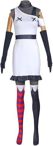 Hazbin Hotel-Kostüm, Anime-Charakter, Cosplay, komplettes Set, Uniform, Halloween, Karneval, Verkleidungsparty (A, 3XL) von Aulande