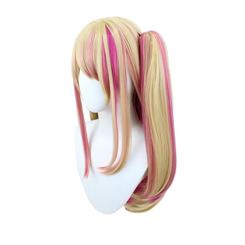 Oshi No Ko Cosplay Kostüm Hoshino Ruby Arima Kana Cosplay Kleid Uniform Anzug Halloween Party Outfits Frauen (Wig Only,hoshino Rubi, Einheitsgröße) von Aulande