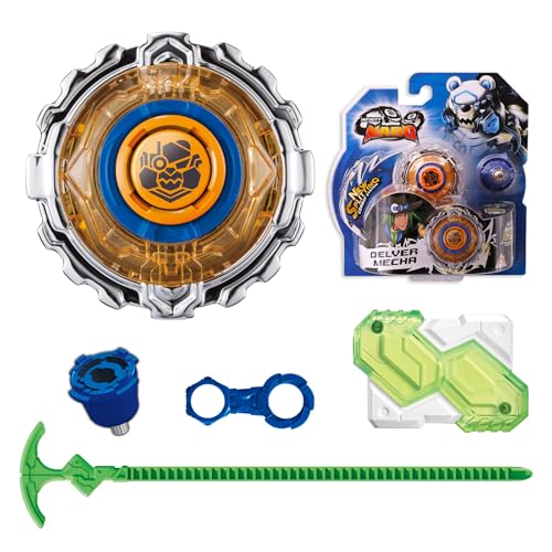 INFINITY NADO Kreisel für Kinder Metall Spielzeug Jungen, Battle Tops Kreisel Launcher Spielzeug, Spinning Tops Jungen ab 5 6 7 8 9 10 11 12 Jahre, Standard Serie Delver Mecha von INFINITY NADO