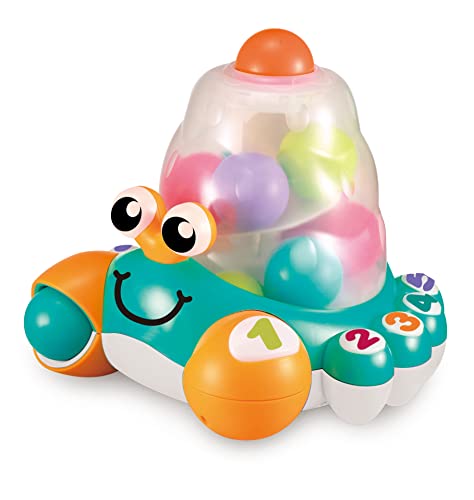 auby A2102536 Musikalische Spielzeuge für Babies, Mon Crazy Crabe – 12 M+, Mehrfarbig, Crabe-12m+, Multicolore von auby
