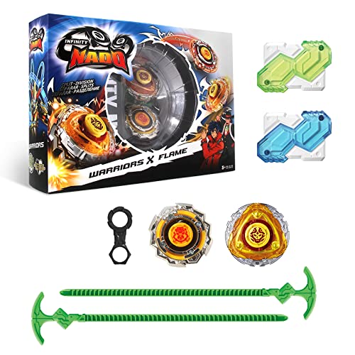 Infinity Nado Kreisel für Kinder Metall Spielzeug Jungen, Battle Tops Kreisel Launcher Spielzeug Jungen, Spinning Tops Jungen ab 5 Jahre, Infinity Nado Battle Buddha Blast Flame Spiel von Infinity Nado