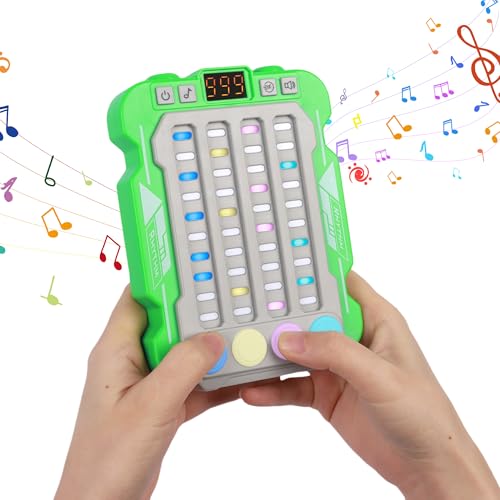 Elektronische Musik-Rhythmus-Spielmaschine, Musik-Handspiel für Kinder, Rhythmus-Schnell-Push-Maschinenspiel, einstellbare Modi, Beleuchtung, Schnelldrucktaste, Tischspiel, Geschenke für Jungen und von Auliuse