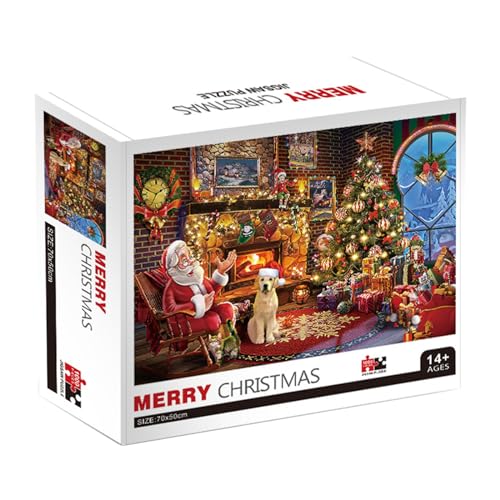 Aurgiarme Festliches Weihnachtspuzzle 1000 Teile HighLevel Puzzle Stadtansicht Papierpuzzle Ölgemälde Stressspielzeug Für Erwachsene von Aurgiarme