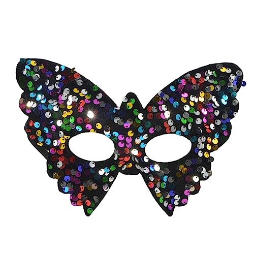 Aurgiarme Frauen-Maske, Halloween-Party-Maske, weibliche Halbgesichtsmaske, Abend, Abschlussball, Schmetterlingsmaske, Pailletten, Prinzessinnen-Maske, Halbgesichtsmaske für Damen, von Aurgiarme