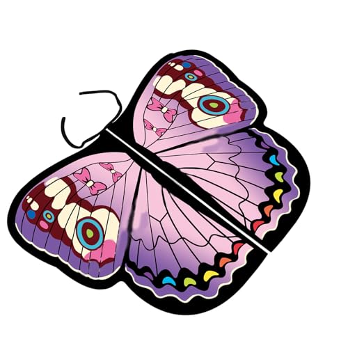 Aurgiarme Schmetterlings-Umhang mit Flügeln, für Partys, Cosplays, Schmetterlingsflügel-Kostüme, Regenbogen-Schmetterling, Schal, Flügelumhang, Kostüm, Cosplay, Schmetterlingsflügel-Shirt von Aurgiarme