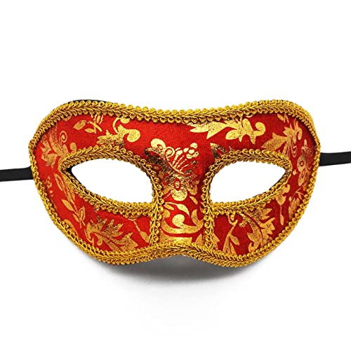 Herren-Maske, Vintage-venezianische Maske, Halbgesichtsmaske, Partymaske, Halloween-Kostüme, Zubehör für Karneval, Maskerade, Maske für Herren, Halloween, Halbgesichtsmaske, Vintage-Cosplay, männliche von Aurgiarme