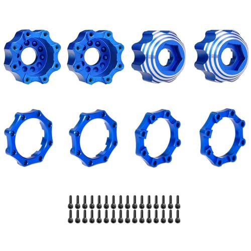 Langlebiger Erweiterter Radadapter Metall Sicherungsmutter Sechskant Adapter Set Montageteil Für Ferngesteuertes Auto Spielzeug Zubehör von Aurgiarme