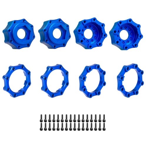 Langlebiger Erweiterter Radadapter Metall Sicherungsmutter Sechskant Adapter Set Montageteil Für Ferngesteuertes Auto Spielzeug Zubehör von Aurgiarme