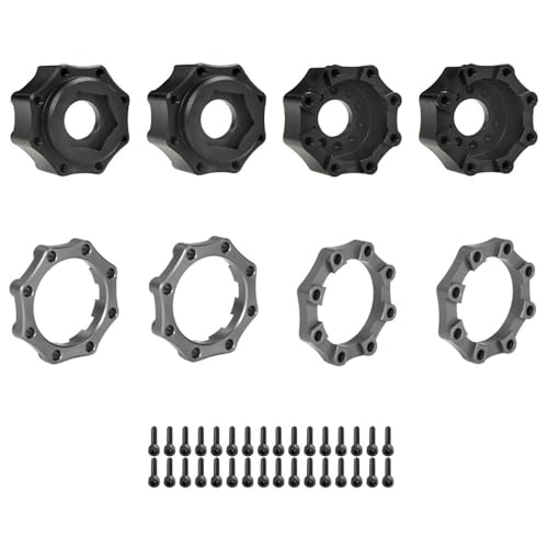 Langlebiger Erweiterter Radadapter Metall Sicherungsmutter Sechskant Adapter Set Montageteil Für Ferngesteuertes Auto Spielzeug Zubehör von Aurgiarme