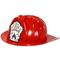 Feuerwehrhelm Umfang 47-55cm, 1Stück, stabil, für Feuerwehrmann-Faschingskostüm von Aurich