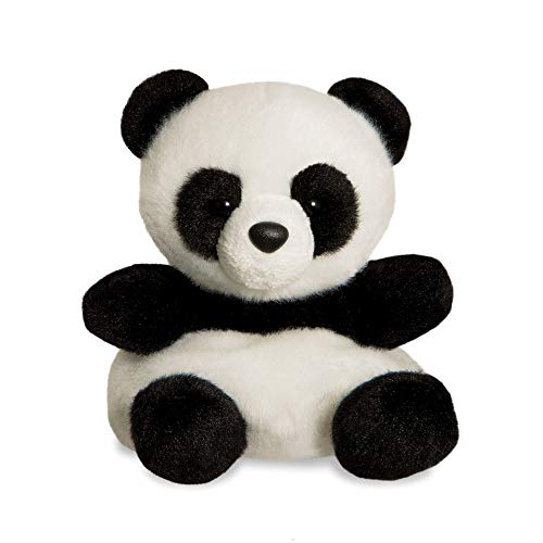 Aurora World Aurora, 61350, Palm Pals Bamboo Panda, 13cm, Plüschtier, Schwarz und Weiß von Aurora