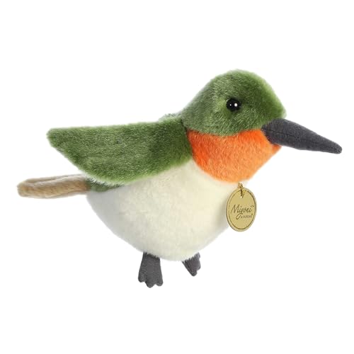 Aurora Adorable Miyoni Ruby-Throated Hummingbird Stuffed Animal - Lifelike Detail - Cherished Companionship - Green 9 Inches von Aurora