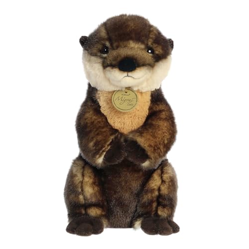 Aurora® Adorable Miyoni® Tots Sitting Pretty™ River Otter Stofftier – lebensechte Details – geschätzte Begleiterschaft – Braun, 25,4 cm von Aurora