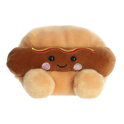 Aurora® Adorable Palm Pals™ Colson Hot Dog™ Stofftier - Taschenformat Spielen - Sammelspaß - Braun 12,7 cm von Aurora