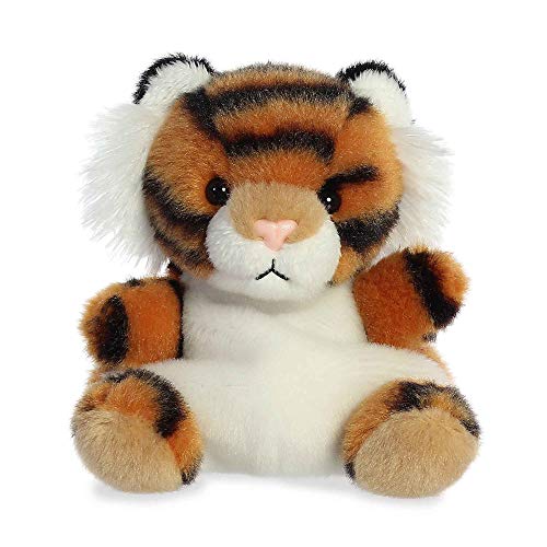 Aurora® Adorable Palm Pals™ Indy Tiger™ Stofftier im Taschenformat – Sammelspaß – Orange 12,7 cm von Aurora