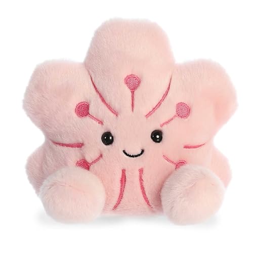 Aurora® Adorable Palm Pals™ Mochi Sakura Flower™ Stofftier im Taschenformat – Spiel im Taschenformat – Sammelspaß – Rosa 12,7 cm von Aurora