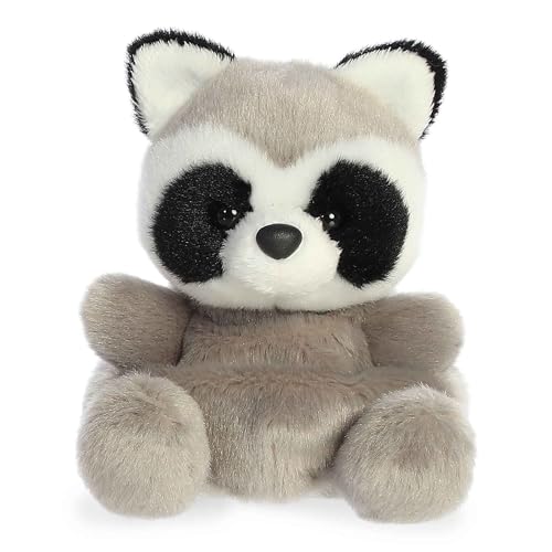 Aurora® Adorable Palm Pals™ Rascal Raccoon™ Stofftier im Taschenformat – Sammelspaß – Grau, 12,7 cm von Aurora