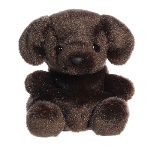 Aurora Adorable Palm Pals Sienna Chocolate Lab Stuffed Animal - Pocket-Sized Play - Collectable Fun - Brown 5 Inches von Aurora