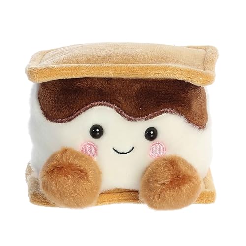 Aurora® Adorable Palm Pals™ Toastee Smore™ Stofftier im Taschenformat zum Spielen, Sammelspaß, Braun, 12,7 cm von Aurora