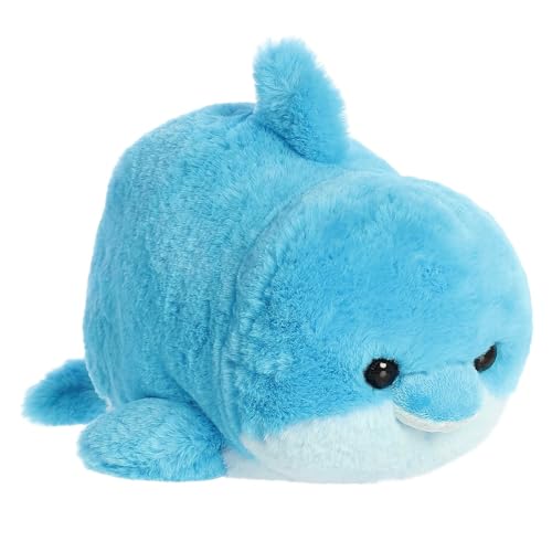 Aurora® Adorable Spudsters™ Dilly Dolphin™ Stofftier - Tröstliches Kuscheln - Verspielte Begleiter - Blau 25,4 cm von Aurora