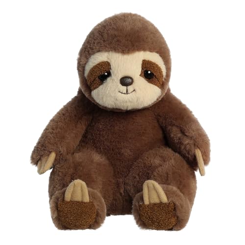 Aurora® Cozy Sluuumpy™ Da Sloth™ Stofftier - Tröstliche Begleiter - Glückselige Entspannung - Braun 22,9 cm von Aurora