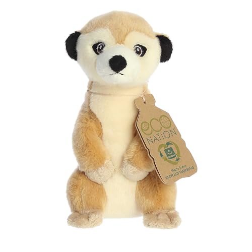 Aurora® Eco-Friendly Eco Nation™ Eco Softies™ Erdmännchen-Stofftier – Umweltbewusstsein – recycelte Materialien – Braun, 20,3 cm von Aurora