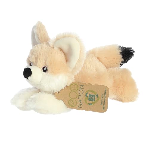 Aurora® Eco-Friendly Eco Nation™ Eco Softies™ Fennec Fox Stofftier – Umweltbewusstsein – recycelte Materialien – Braun, 20,3 cm von Aurora