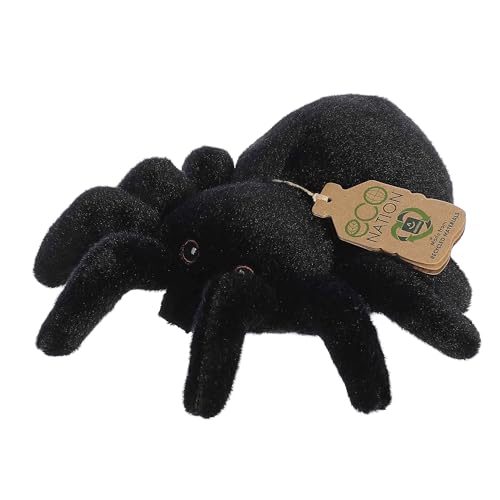 Aurora® Eco-Friendly Eco Nation™ Eco Softies™ Vogelspinne Stofftier – Umweltbewusstsein – recycelte Materialien – Schwarz, 20,3 cm von Aurora