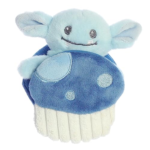 Aurora® Playful Pocket Peekers™ Gribble Goblin™ Baby Stofftier - Weiches & Kuscheltier - Interaktiver Spielkamerad & Tröster - Blau 14 cm von Aurora