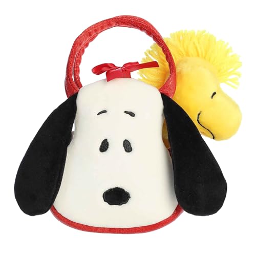 Aurora® Timeless Peanuts® Fancy Pal™ Snoopy Stofftier – Klassische Charaktere – dauerhafte Erinnerungen – Weiß, 20,3 cm von Aurora