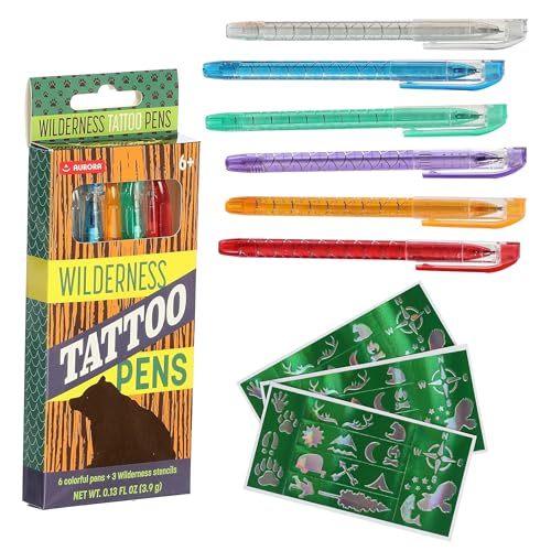 Aurora Toys Engaging Wilderness Tattoo-Stifte endloser Spa Bildschirmfreie Unterhaltung Mehrfarbig, 1 Packung von Aurora