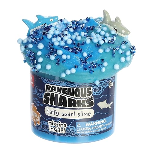 Aurora® Toys Gooey Poppy Slime Co.™ Ravenous Sharks Slime Toy - Sensory Stimulation - Safe Messy Play - Blue 320.3 g von Aurora