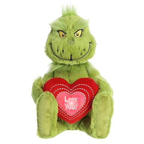 Aurora Whimsical Dr. Seuss Love You Light Up Grinch Stuffed Doll - Magical Storytelling - Literary Inspiration - Green 15 Inch von Aurora