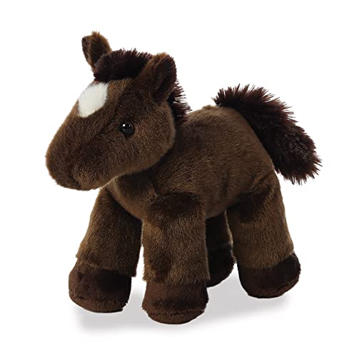 Aurora Horse Tier, 16486, Mini Flopsies Chestnut Pferd, 20cm, Plüschtier, braun von Aurora