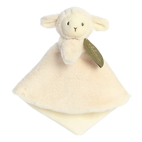 Aurora, 23361, Ebba Baby Eco Laurin Lamb Schmusetuch, 30cm, Eco-Friendly Plüschtier, Weiß von Aurora