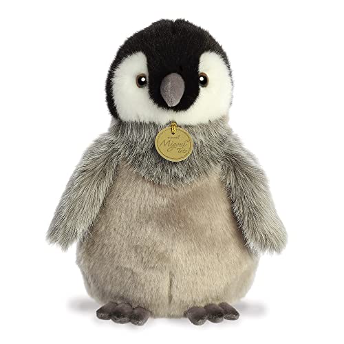 Aurora, 26470, MiYoni Baby Kaiserpinguin, 23cm,Eco-Friendly Plüschtier, Grau von Aurora