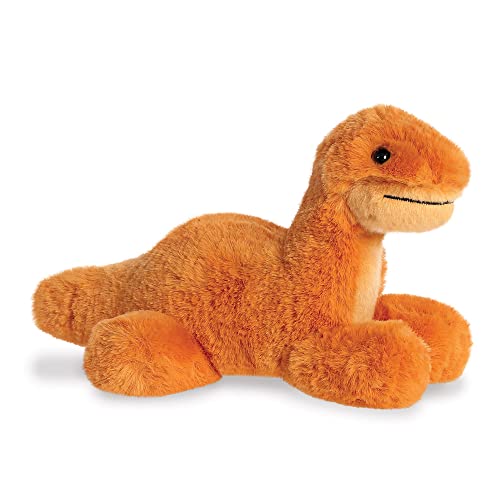 Aurora, 31862, Mini Flopsie Brontosaurus Dinosaurier, 20,5cm, Eco-Friendly Plüschtier, Orange von Aurora