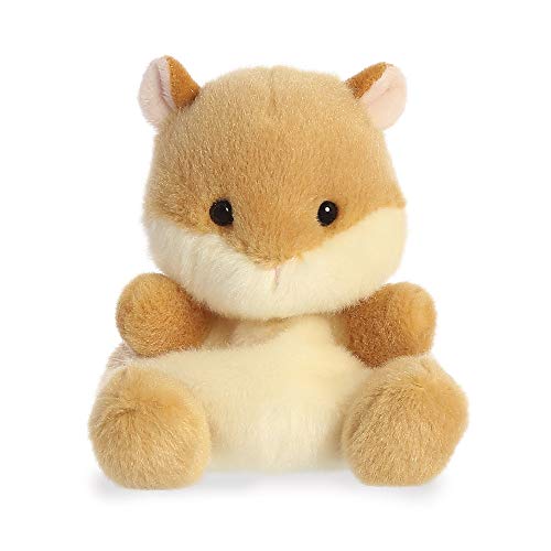 Aurora, 33484, Palm Pals, Happy Hamster, 13cm, Plüschtier, beige, braun von Aurora