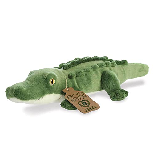 Aurora, 35036, Eco Nation Alligator, 35,6 cm, Plüschtier, grün von Aurora