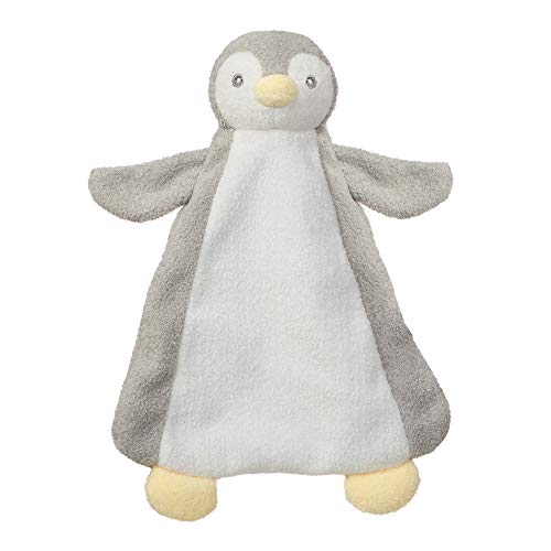 Aurora, 61058, Baby-Decke, Pinguin, 25,4 cm, Plüschtier, Grau & Weiß von Aurora