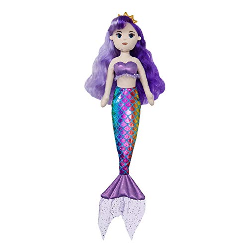 Aurora, 61075, Sea Sparkles Layla, 46cm, Plüschtier, Violett von Aurora