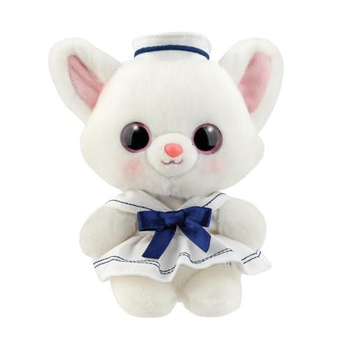 Aurora, 61578, Pammee Fennec Fox Sailor 6In, Soft Toy, White von Aurora